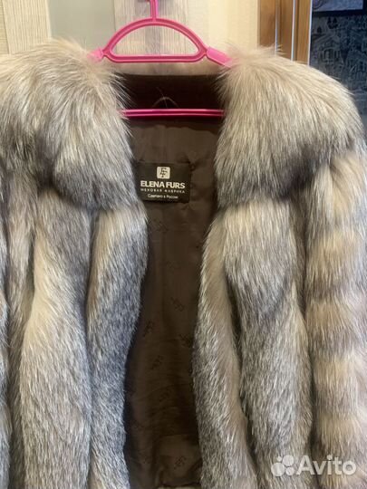 Шуба из меха лисы