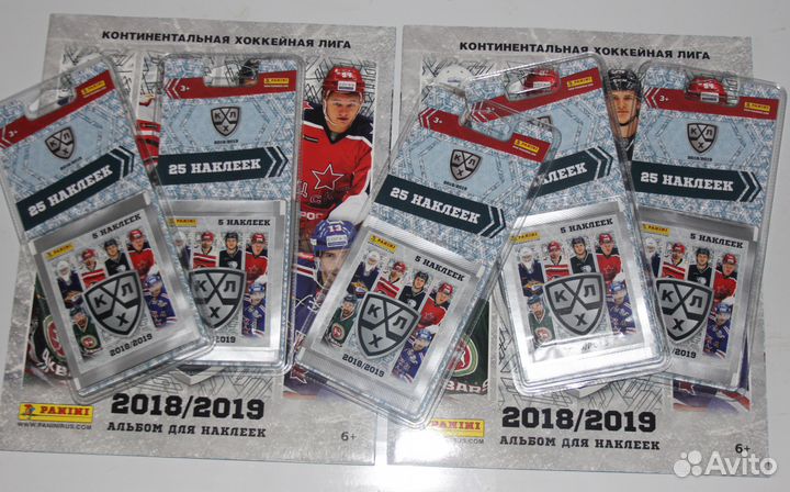 Блок по коллекции Panini кхл 2018/19
