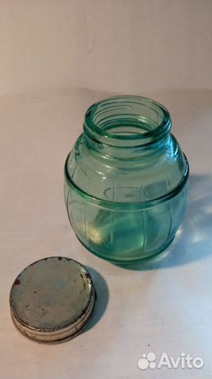 Баночка бочонок для меда 200 мл СССР с крышкой