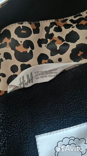 Дождевик H&M утепленный, 110-116 р-р