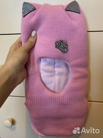 Шапка шлем на девочку новая