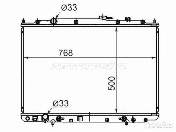 Радиатор Mitsubishi L200 07-16 / Pajero Sport 08-17 / Triton 06-10