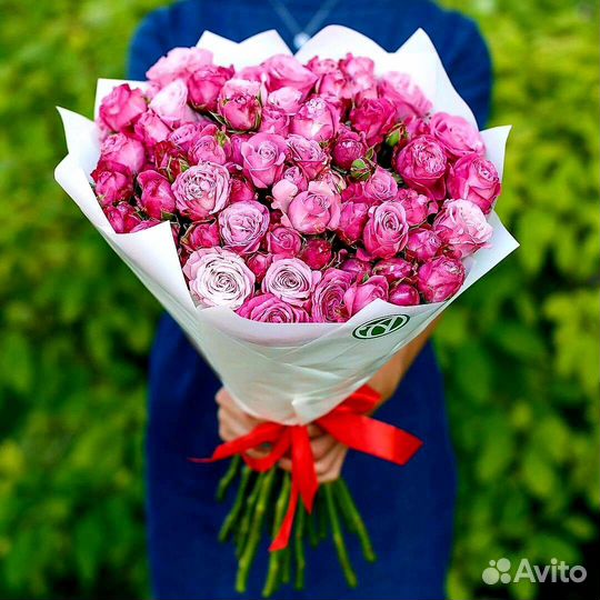 Кустовые розы Букет цветов Доставка Ижевск