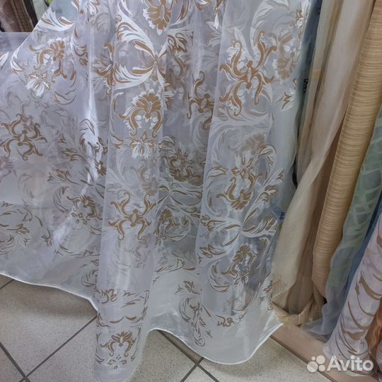 Шторы тюль органза печать, Новая