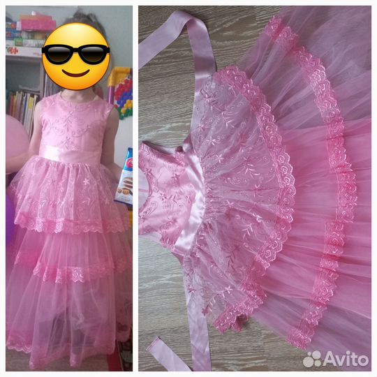 Платье для девочки 110 116 праздничное