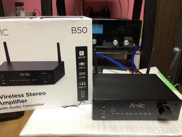 Arylic B50 стерео усилитель с Bluetooth,hdmi