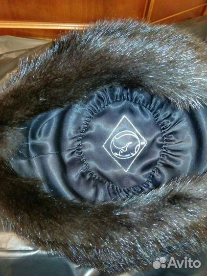 Шапка норка, каракуль 55 размер