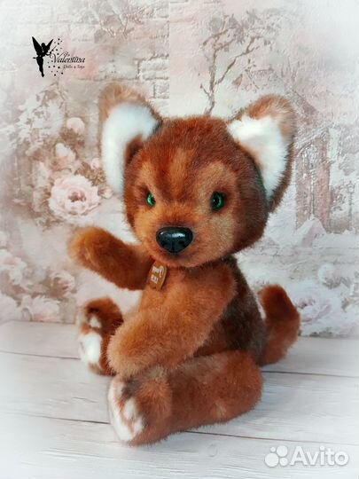 Хаски в стиле Тедди,игрушка hand made