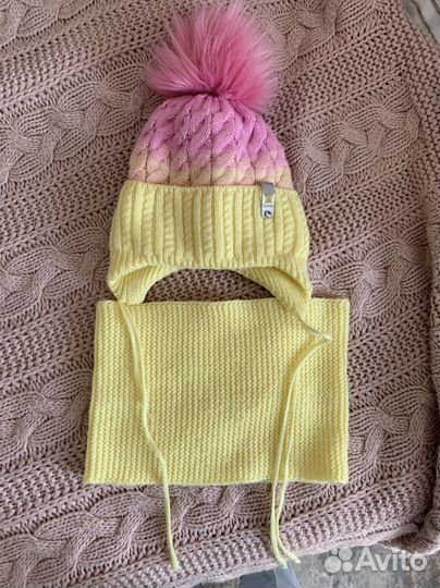 Комплект шапка, шарф