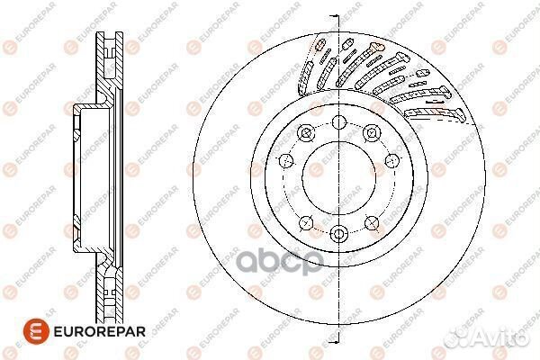 Диск торм. перед. min 2 1667851280 eurorepar
