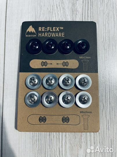 Диски, болты, бакли, стрепы, закладные Burton