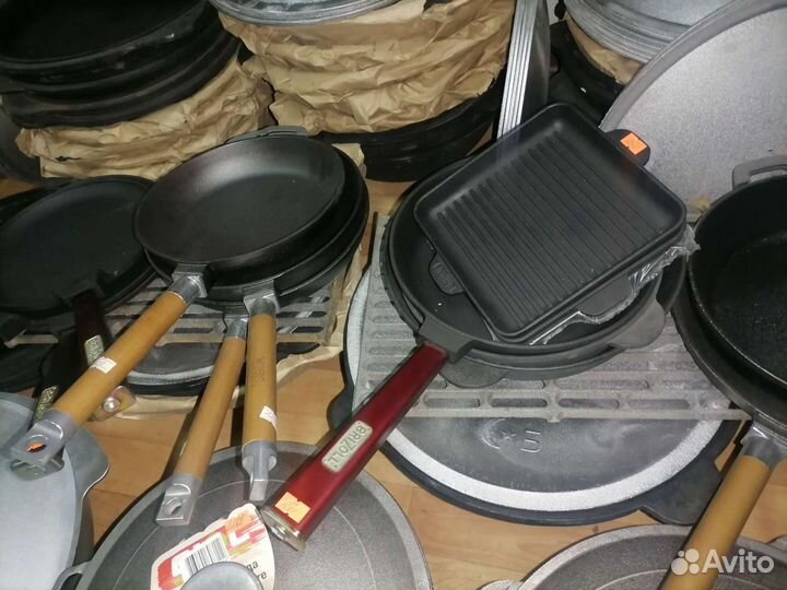 Сковорода чугунная, сковорода-гриль