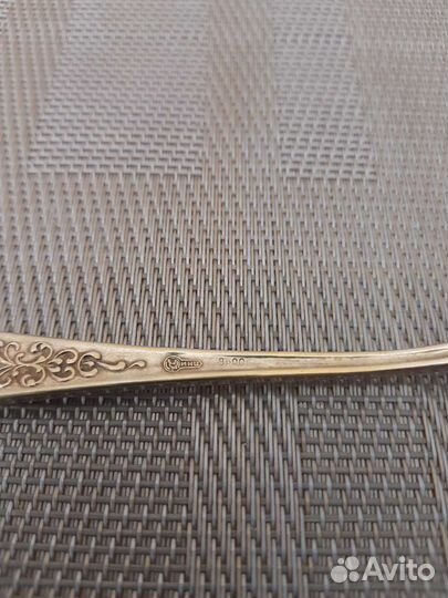 Серебряная вилка для лимона СССР