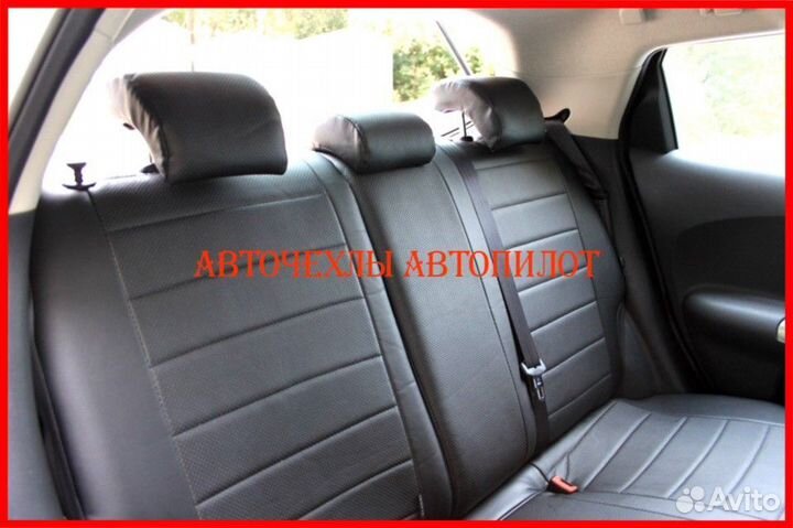 Чехлы Автопилот Nissan Juke из экокожи чёрные
