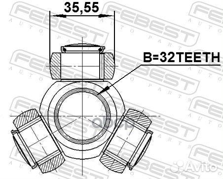 Трипод 0416DJ24 Febest