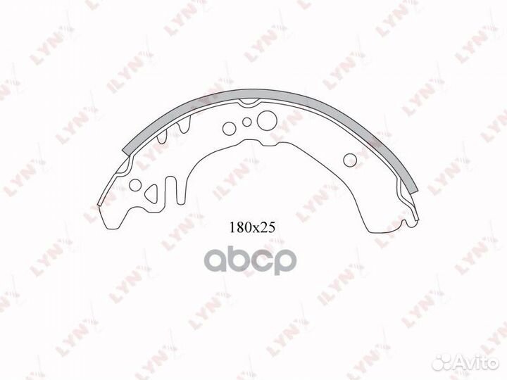 Колодки тормозные барабанные зад toyota VIT