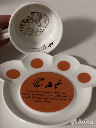 Набор посуды кружка и блюдце