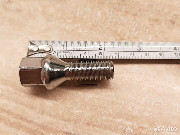 Колесные болты 12х1.5 55мм конус