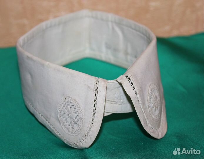 Дамский съемный воротник (винтаж, вышивка, клеймо)