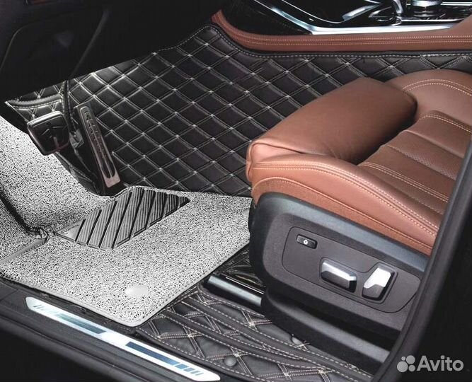 3D Коврики Audi Салон Багажник из Экокожи
