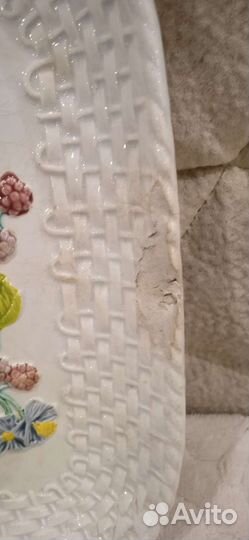 Старинное блюдо, сухарница 