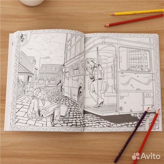 Раскраска антистресс Гарри Поттер