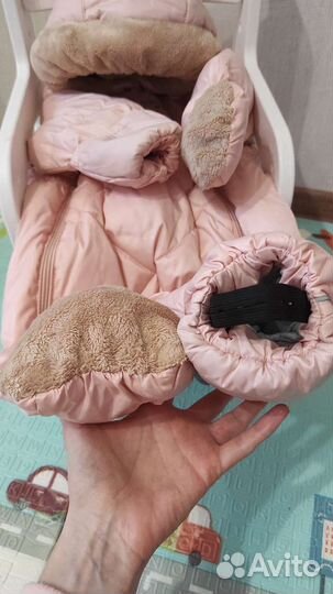 Зимний комбинезон для девочки 74