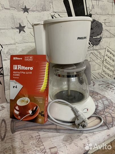 Продам кофеварка капельная Philips HD7461, белый