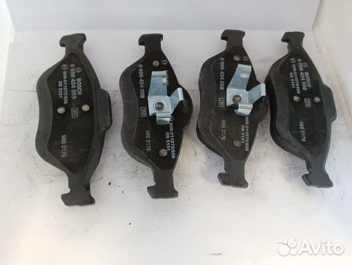 0986424558 Колодки тормозные передние ford fiat