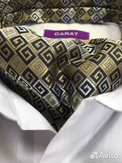 Новый мужской аскот (шейный платок) серо-оливковый