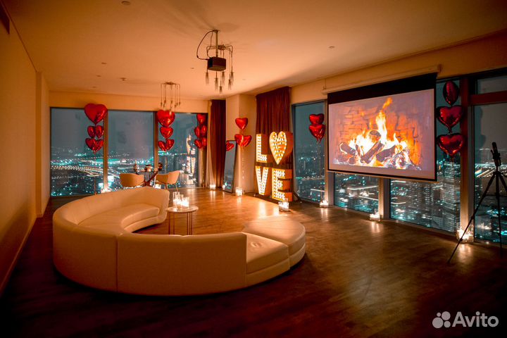 Аренда лофта на 55 этаже в Москва-Сити