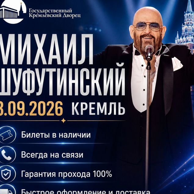 Билеты на концерт Михаил Шуфутинский 3 сентября