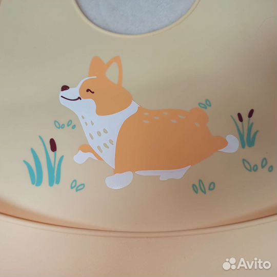 Слюнявчик силиконовый