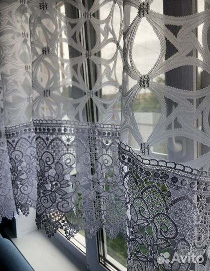 Тюль для кухни новая