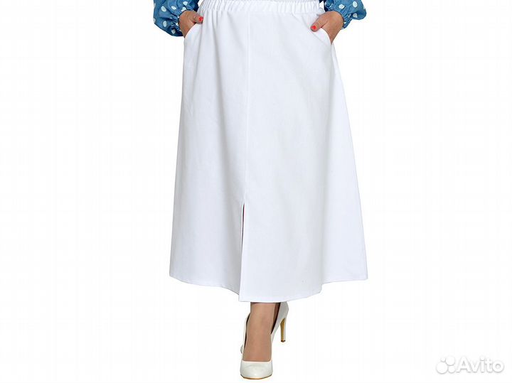 Юбка Р.70 джинсовая белая