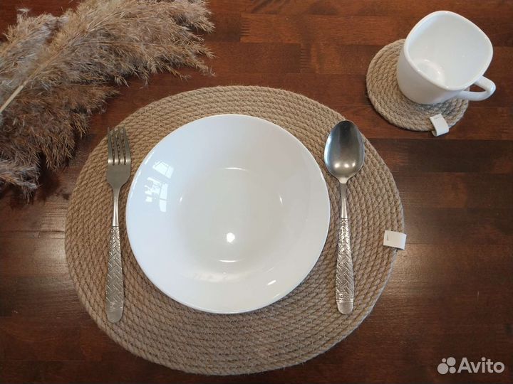 Салфетки сервировочные из джута