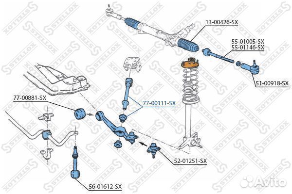 Сайлентблок рычага volvo 740/760/940/960 all 85-98