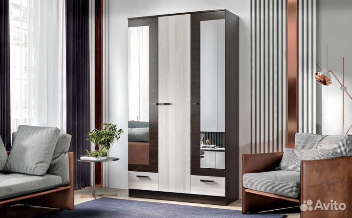 Шкаф распашной Адель 1,2 м