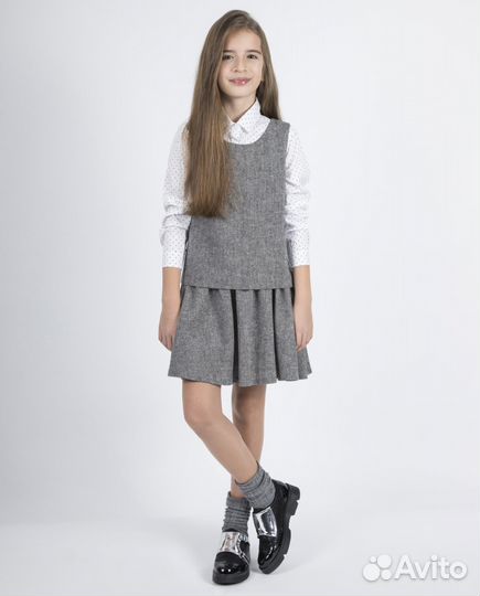 Школьный сарафан Gulliver, р.158