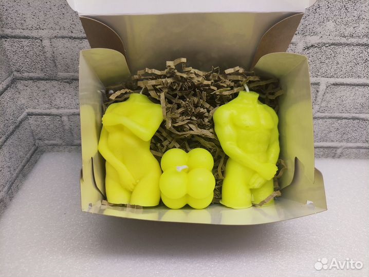 Набор ароматизированных свечей ручной работы