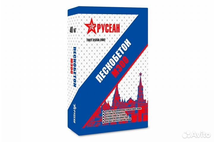 Пескобетон М300 Русеан 40кг