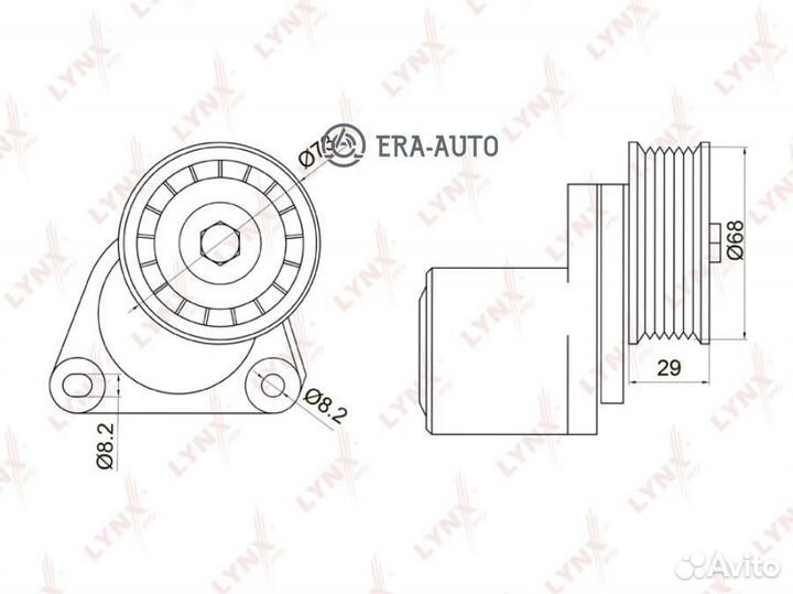 Lynxauto PT-3013 / ford Mondeo III 1.8-2.0 00-07 / Transit 2.3 06 / Galaxy 2.0-2.3 06 / S-MAX 2.0-2