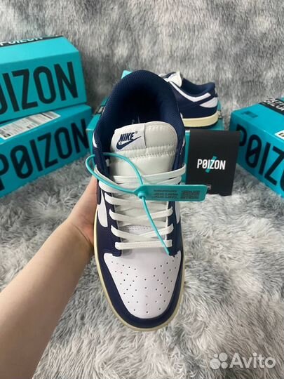 Nike Dunk Low Vintage Navy Blue Оригинал Poizon