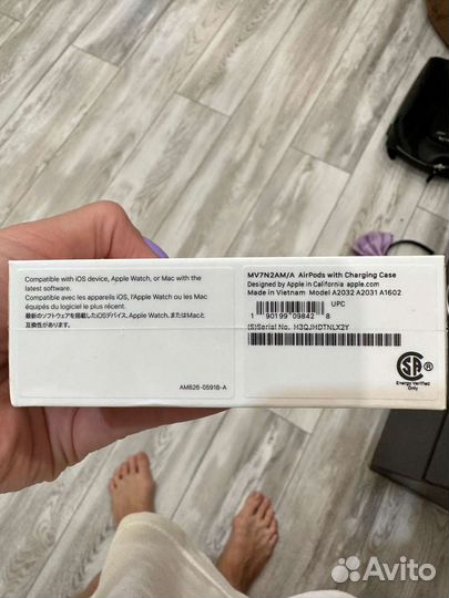 Наушники apple airpods 2