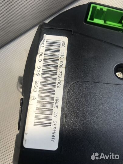 Щиток приборов Audi A3 8L V1.6 AEH 8l0919860A