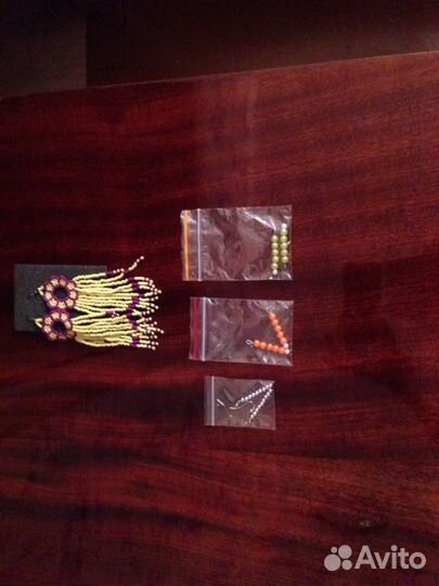 Серьги ручной работы для взрослых внизу детские 1в