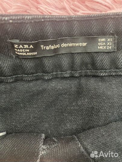 Джинсовая юбка zara xs