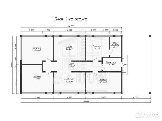 Каркасный дом под ключ Фахверк 101м2
