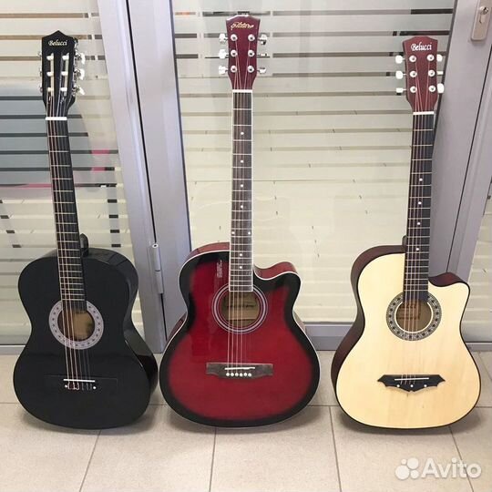 Гитара акустическая Belucci 38’’ светлая