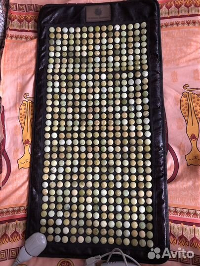 Большой нефритовый коврик 90х50 см с ик подогревом